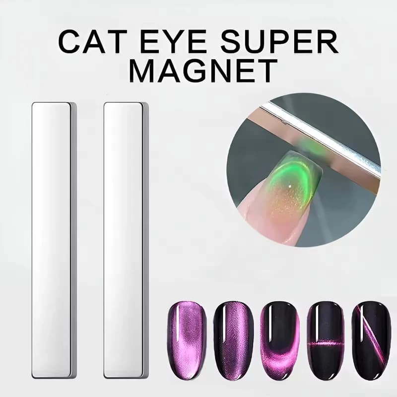 YIKOOLIN 3D Cat Eye Nail Art Magnetic Pen Double extremity spout for glaze gel Tools for salon manicure DIY 360 ° Design rotation