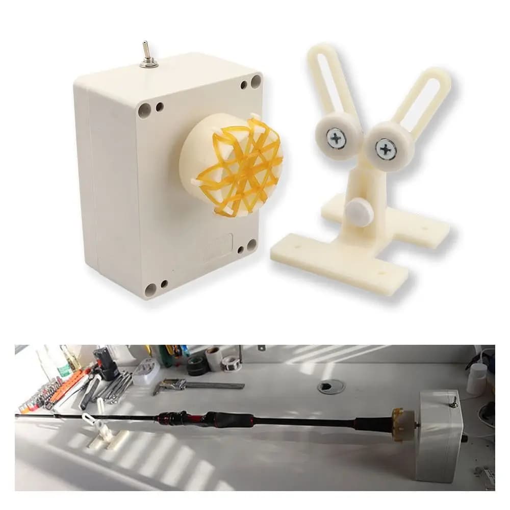 Applicatore epossidico per canna da pesca Macchina per rivestimento in resina epossidica Applicatore epossidico Macchina per rotazione asta Incollatrice per applicatore Rack