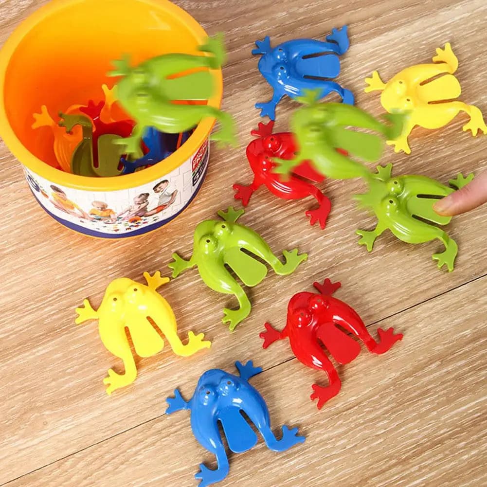 1-12 pezzi rana che salta rimbalzo giocattoli agitati per bambini novità assortiti giocattoli antistress per bambini regalo di compleanno favore di partito