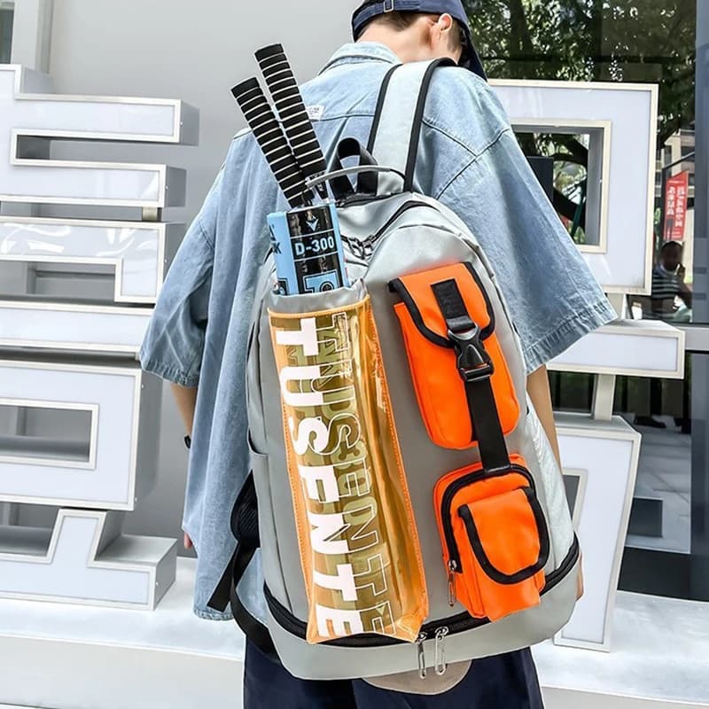 Borsa per racchetta da badminton, zaino da palestra per sport fitness da uomo, borsa a secchiello per racchette da tennis da donna, borsa da allenamento per bambini