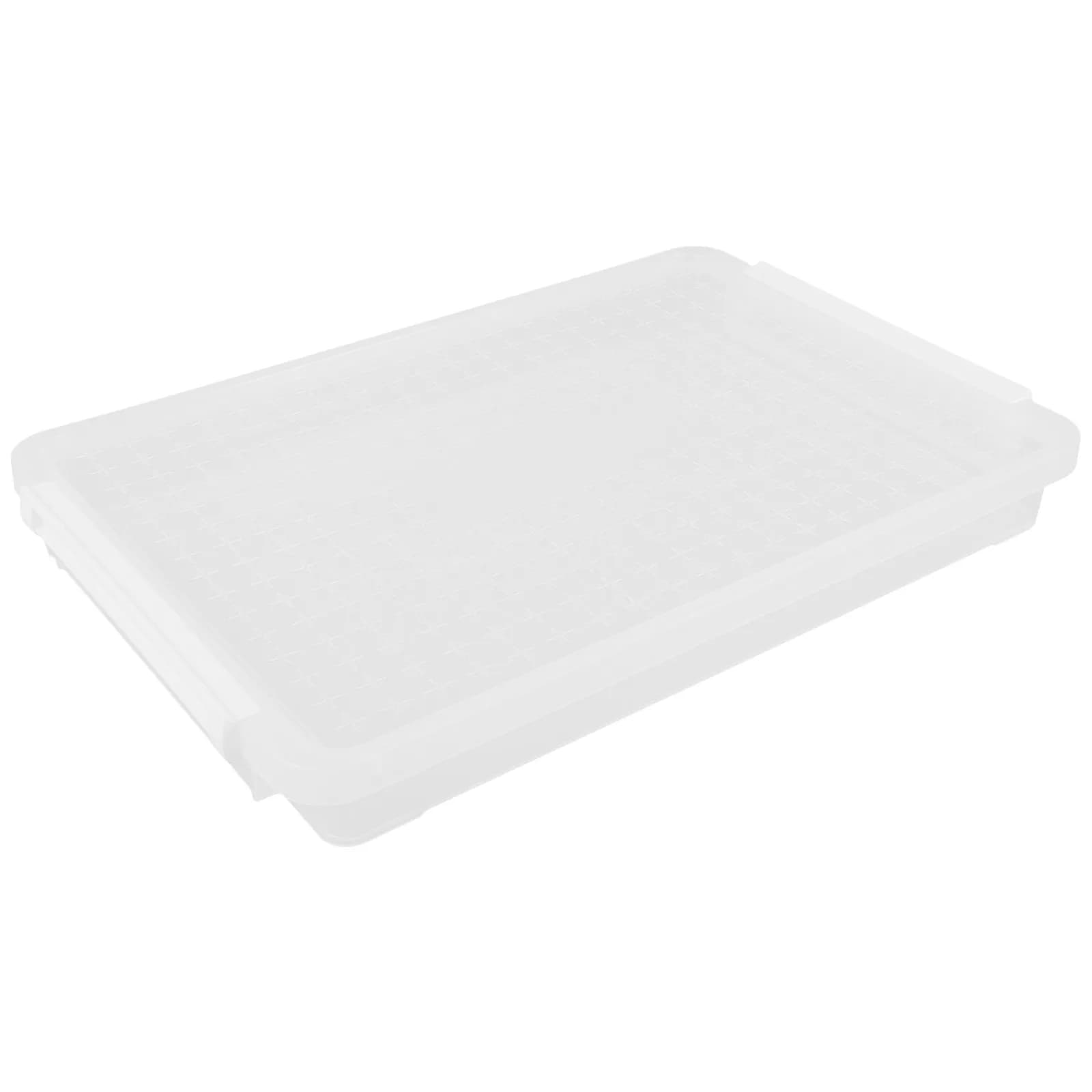 Scatola Portadocumenti Trasparente Impilabile Formato A4, Organizzatore per Ufficio, Scuola, Casa e Viaggio, Resistente all'Usura