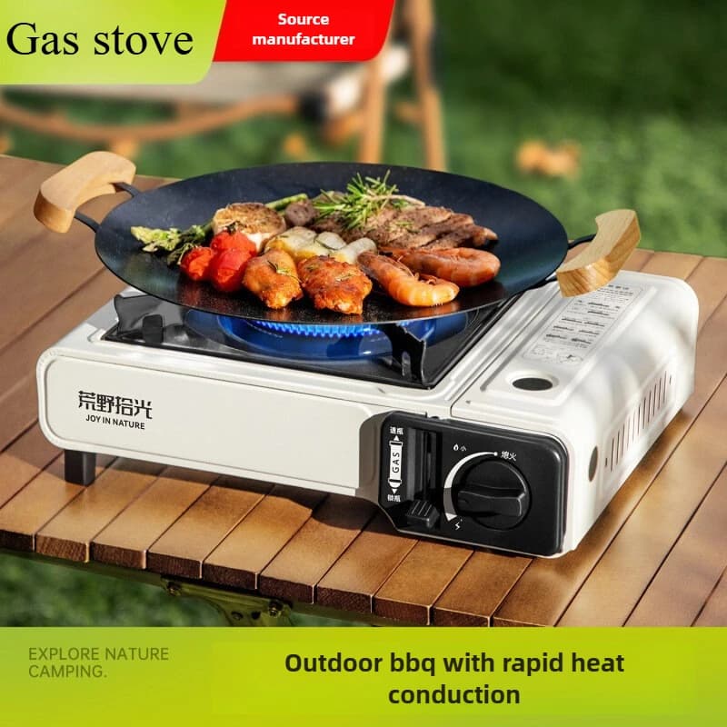 Gas stove, outdoor camping stove, cookware, portable hot pot, magnetic gas stove, gas stove