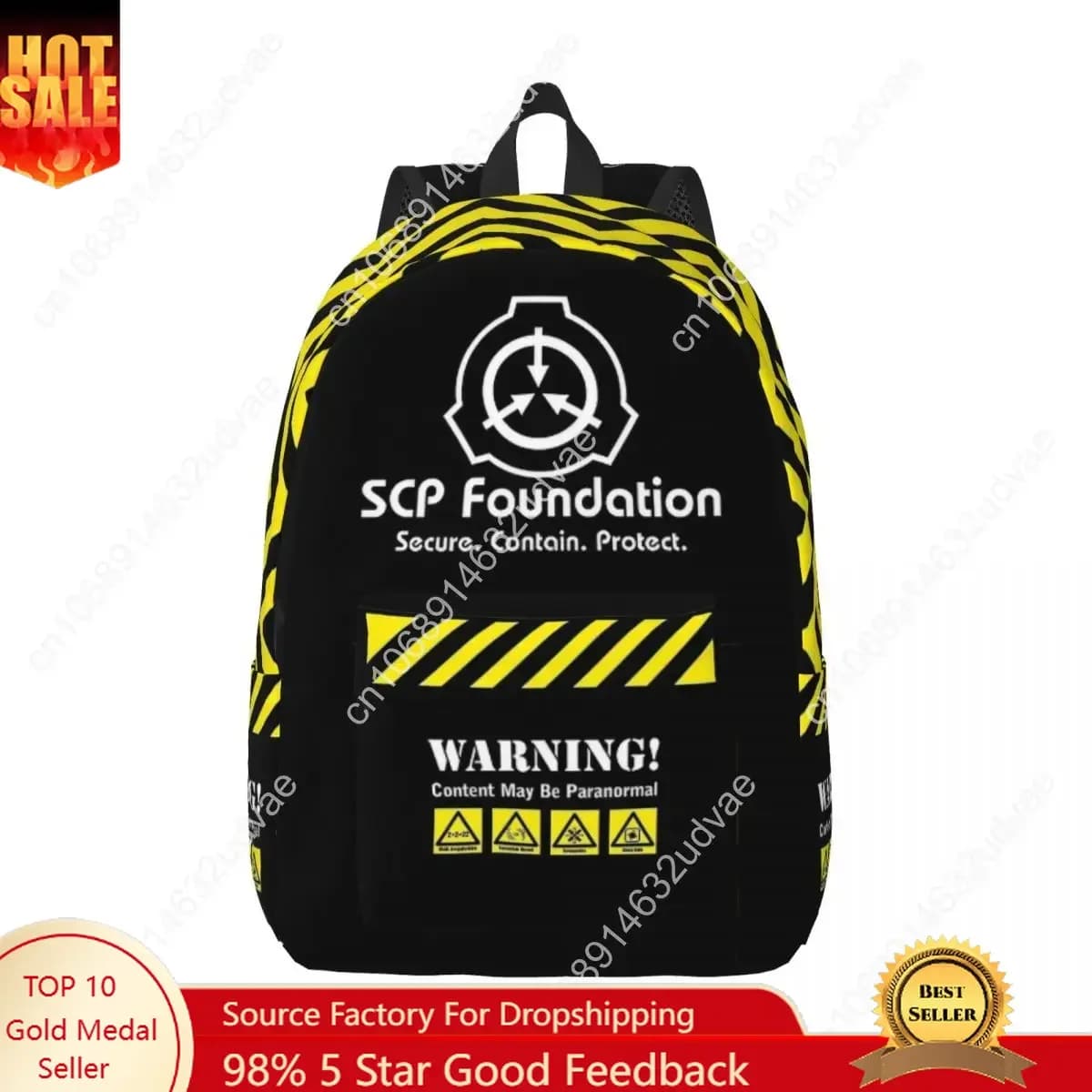 SCP Foundation MTF Classic Backpack Sport School Travel Paranormal Science Backpack Man Woman Laptop Canvas Bags