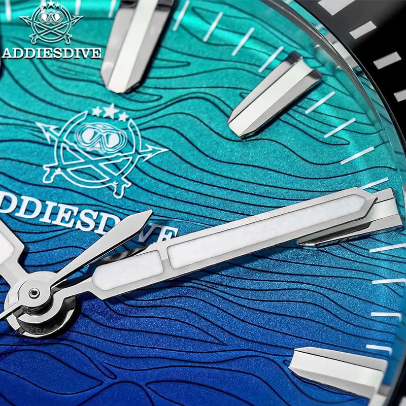 ADDIESDIVE New Automatic Watch Man Sapphire Gradient Dial 1000m Waterproof Diving Mechanical Watch 46mm Luminous Stainless Steel