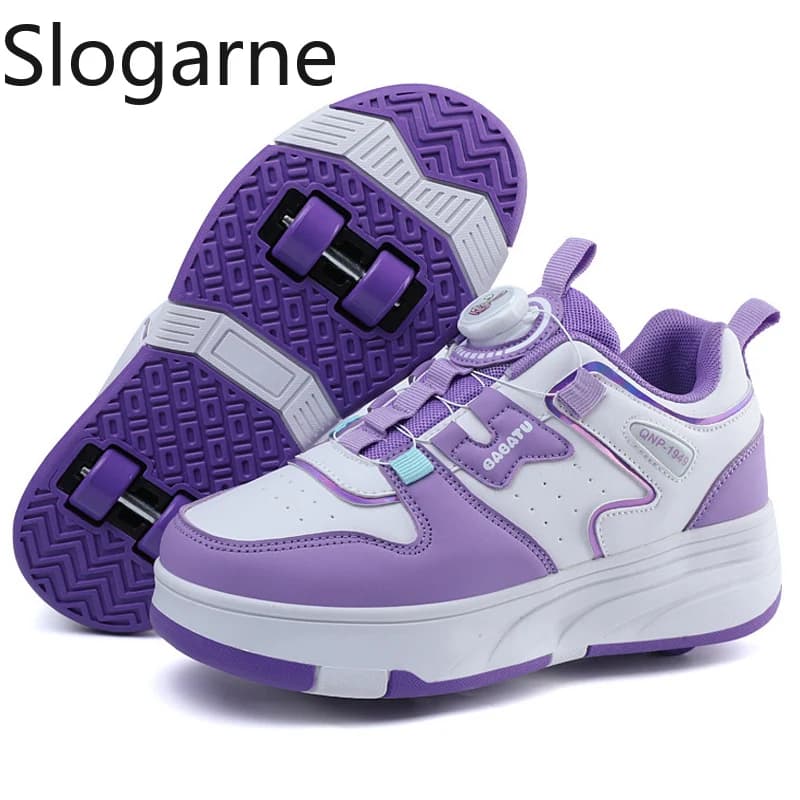 Kids Skate Shoes Junior Kids Sports Sneakers Boys Girls Wheels Running Shoes For Walking Shoes Online Deformation Shoes