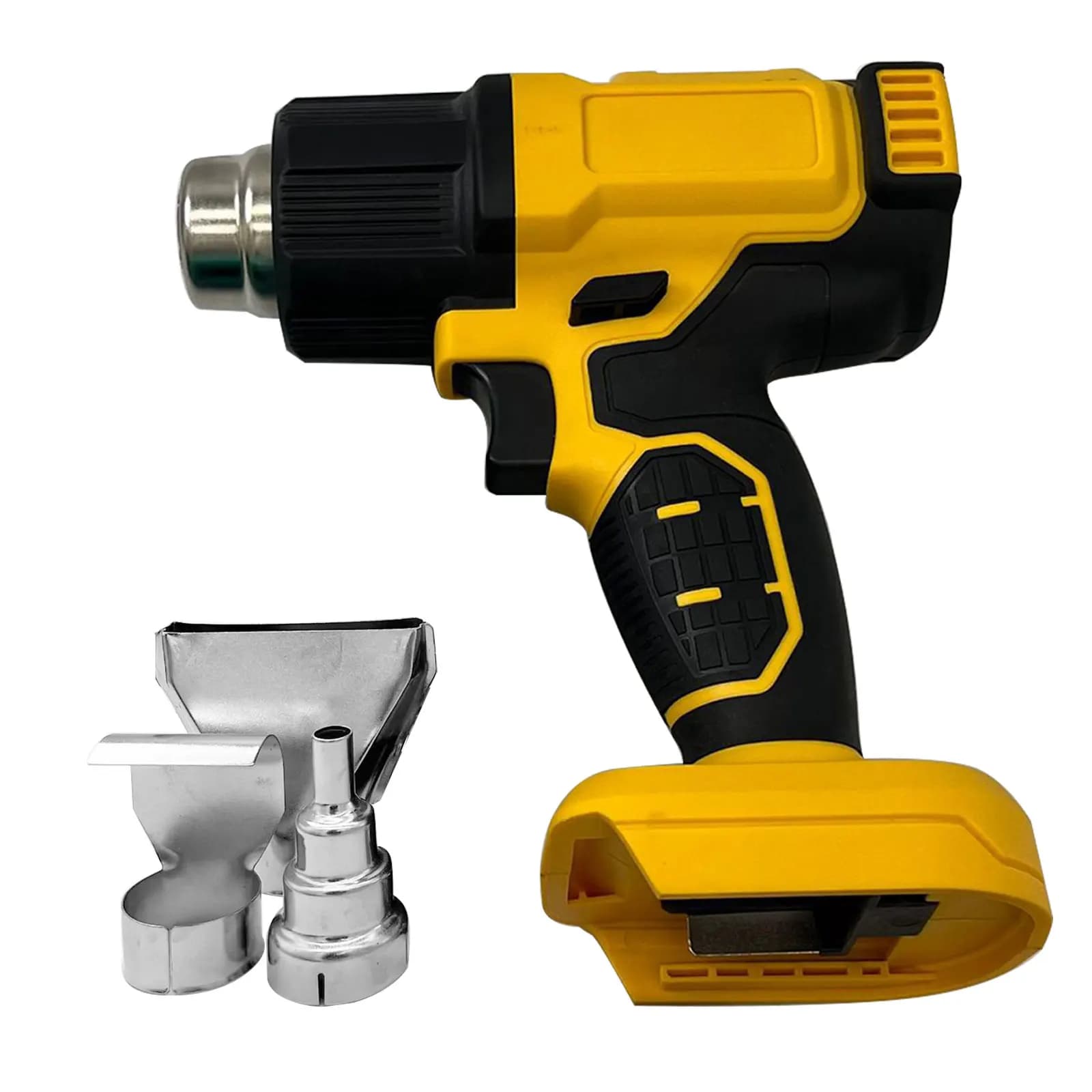 Pistola ad aria calda portatile senza fili macchina per riscaldamento ricaricabile al litio temperature utensile elettrico a ingranaggio singolo 3 ugelli