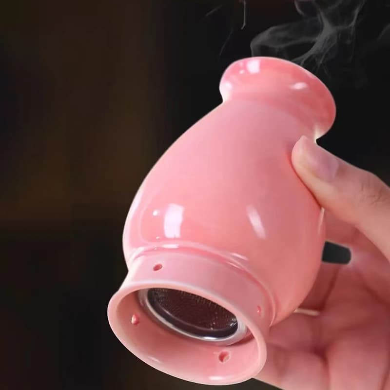 Ceramic Moxa Stick Burner for Moxibustion Warm Scraping Massage Tool Full-Body Relaxation Aches Relief Muscle Tension Easing