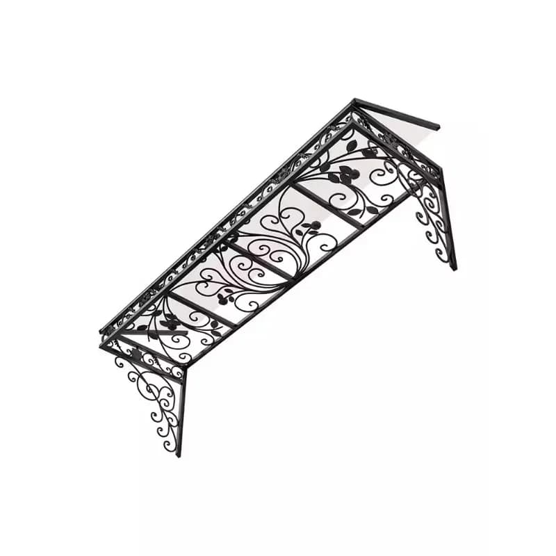 Rain board outdoor rain-proof window aluminum alloy custom French wrought iron canopy eaves household rain shade