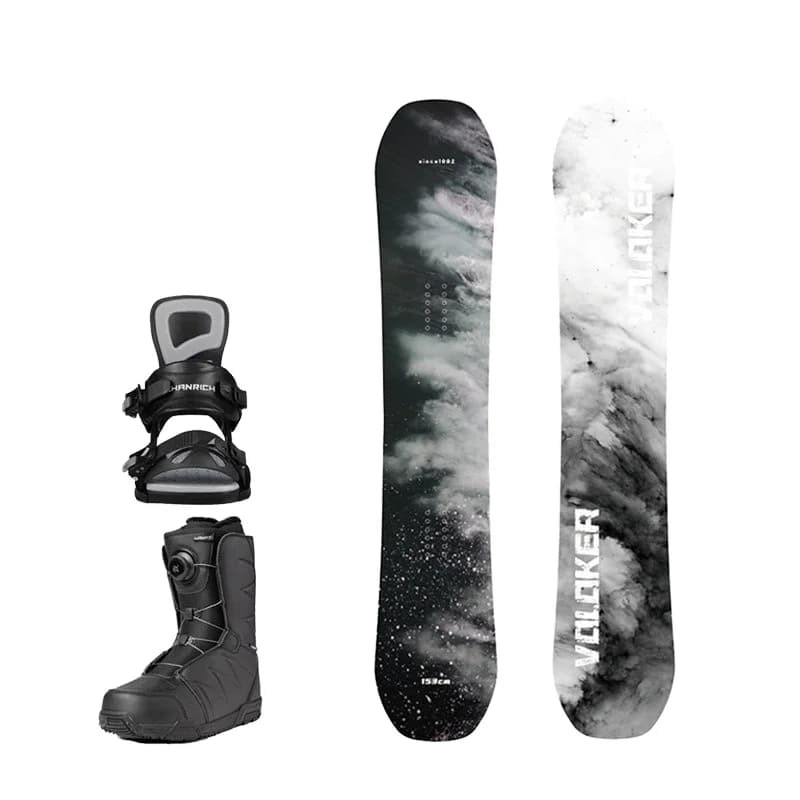 Personalizzazione di vendita diretta della produzione Set da sci professionali opzionali Stivali Rilegatura Attrezzatura sportiva da snowboard