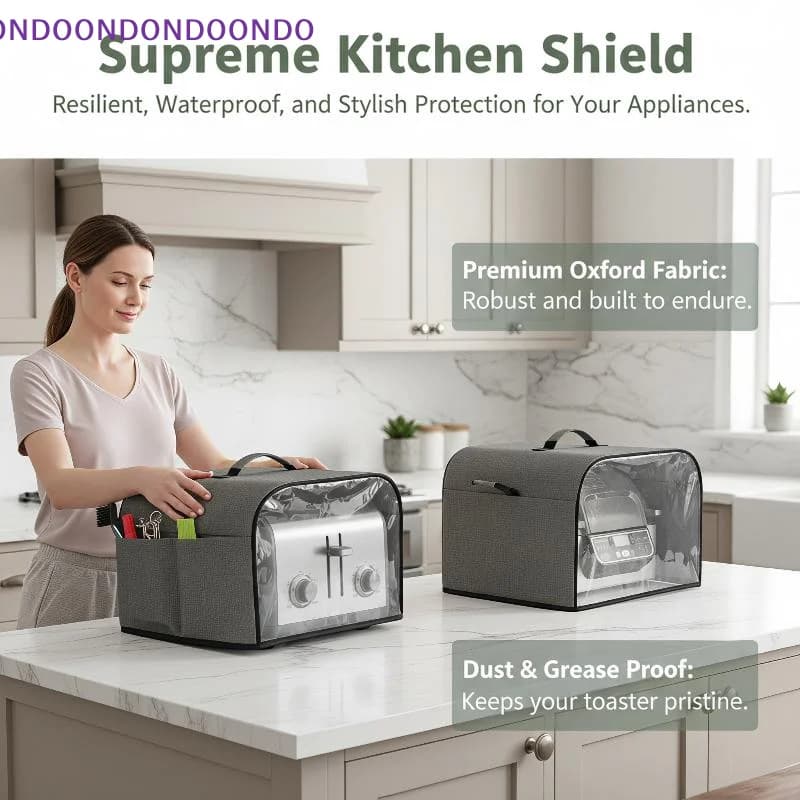 Air Fryer Dust Cover Waterproof Dust & Oil Resistant Universal Hood Fits Toasters Mini Grills for Household Kitchen Storage