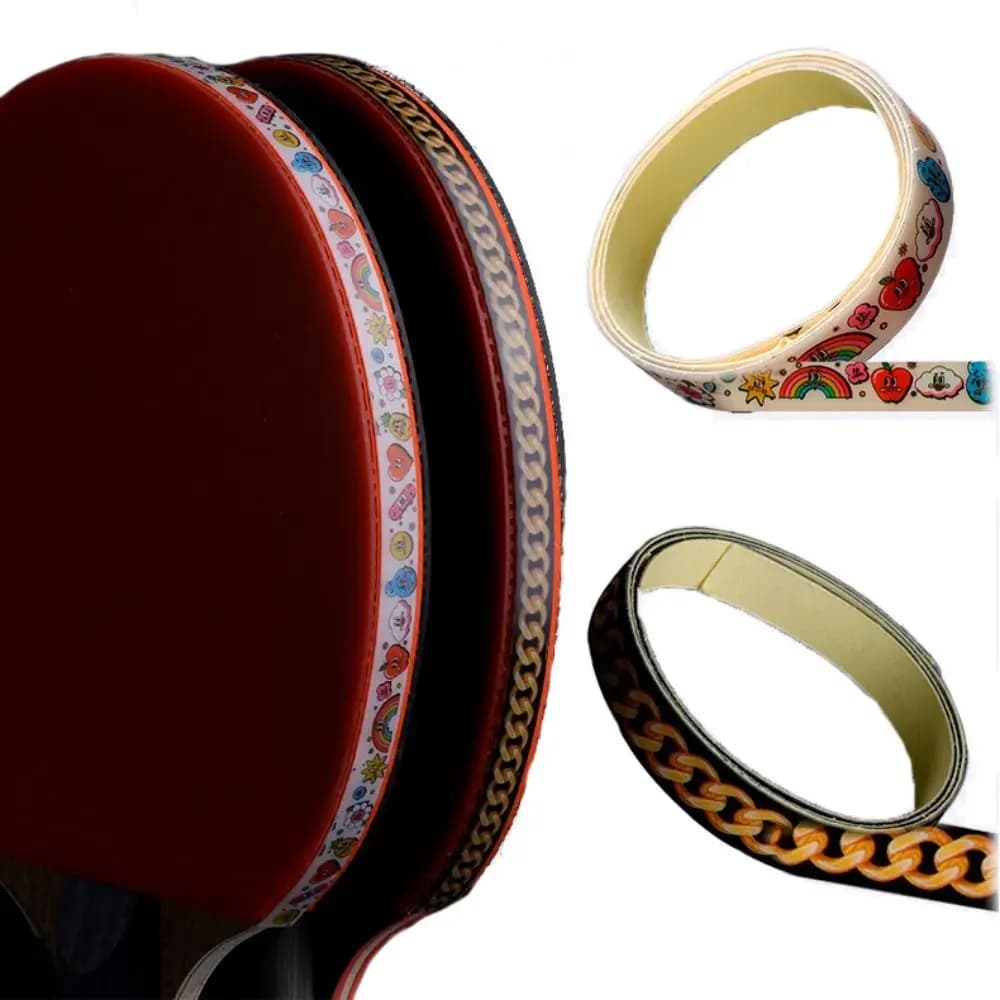 Multicolor Ping Pong Ribbon Edge Tape Professional Accessories Protective tape for rigid ping pong bat