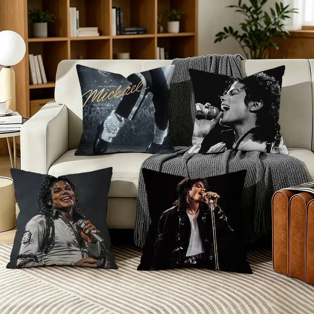 Michael Jackson Pillow Case for Sofa Living Room Home office Decor Protective Cover