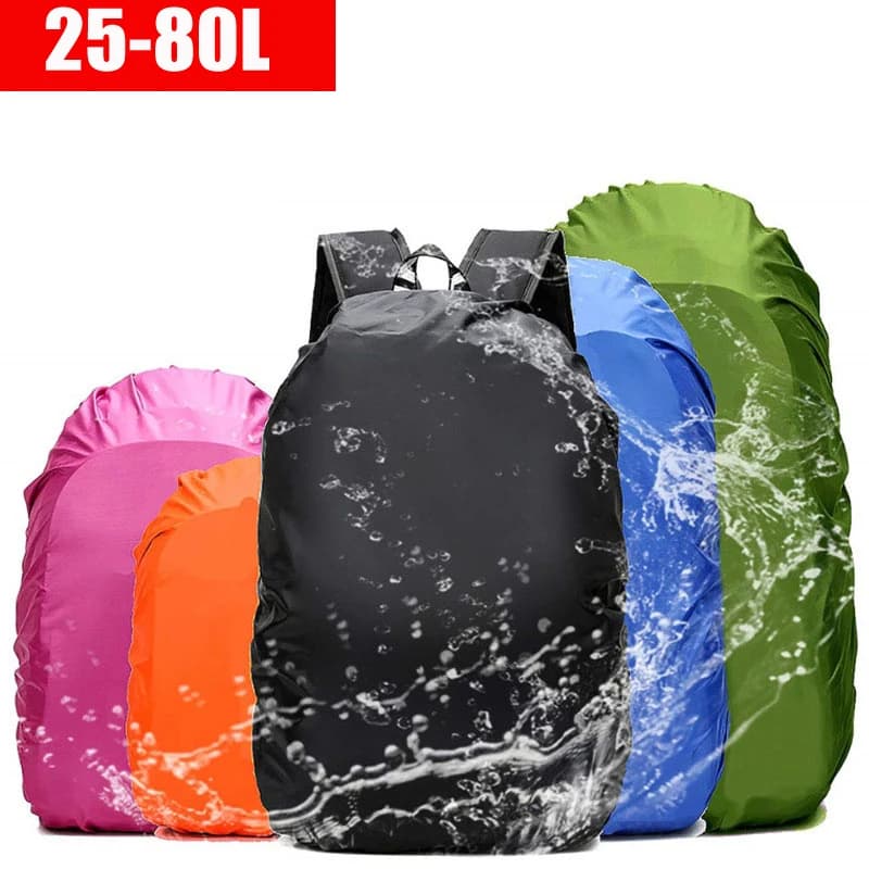 Waterproof Rain Cover Backpack Raincoat Suit for 25-80L Hiking Outdoor Bag Backpack Case Travel Tools Accessories Rain Covers