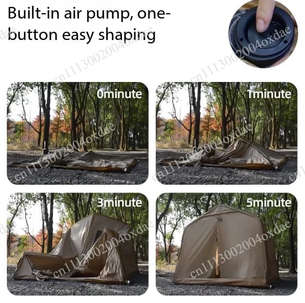 Automatic inflatable tent outdoor camping overnight rainstorm protection and sun protection one-click camping 2025 new model