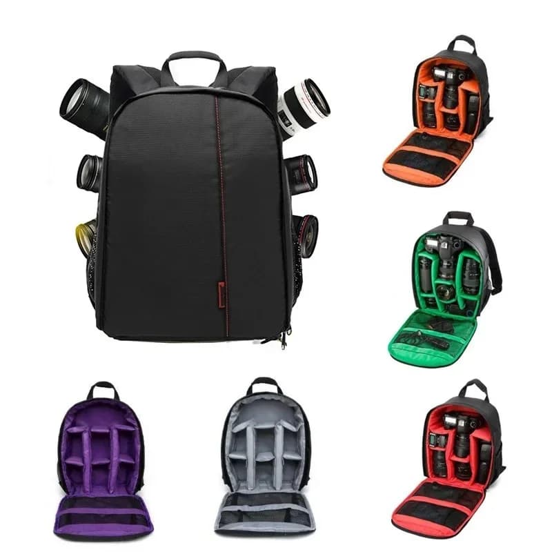 Zaino per fotocamera da esterno, borsa a tracolla digitale impermeabile per video e foto, custodia per DSLR compatibile con Canon, Nikon, Sony.