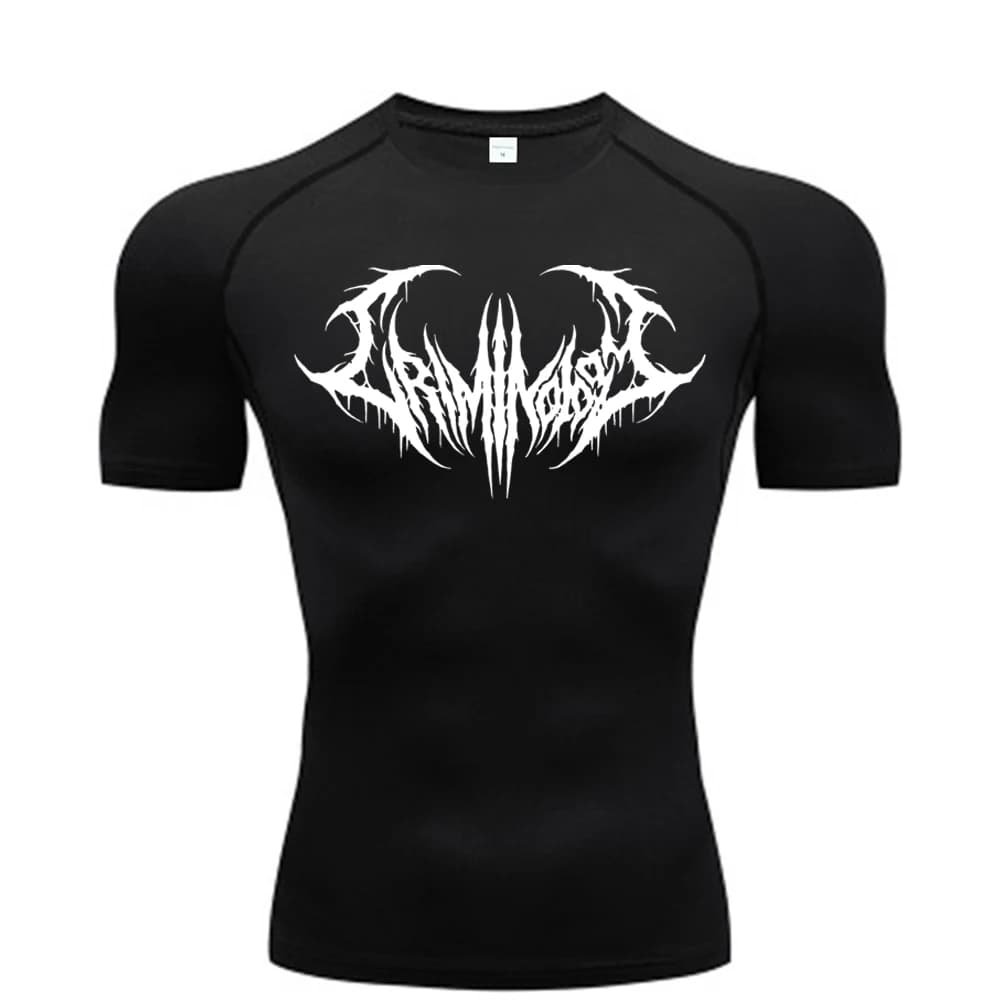 T-Shirt da Palestra a Compressione ad Asciugatura Rapida per Uomo, Abbigliamento Sportivo Traspirante per Fitness