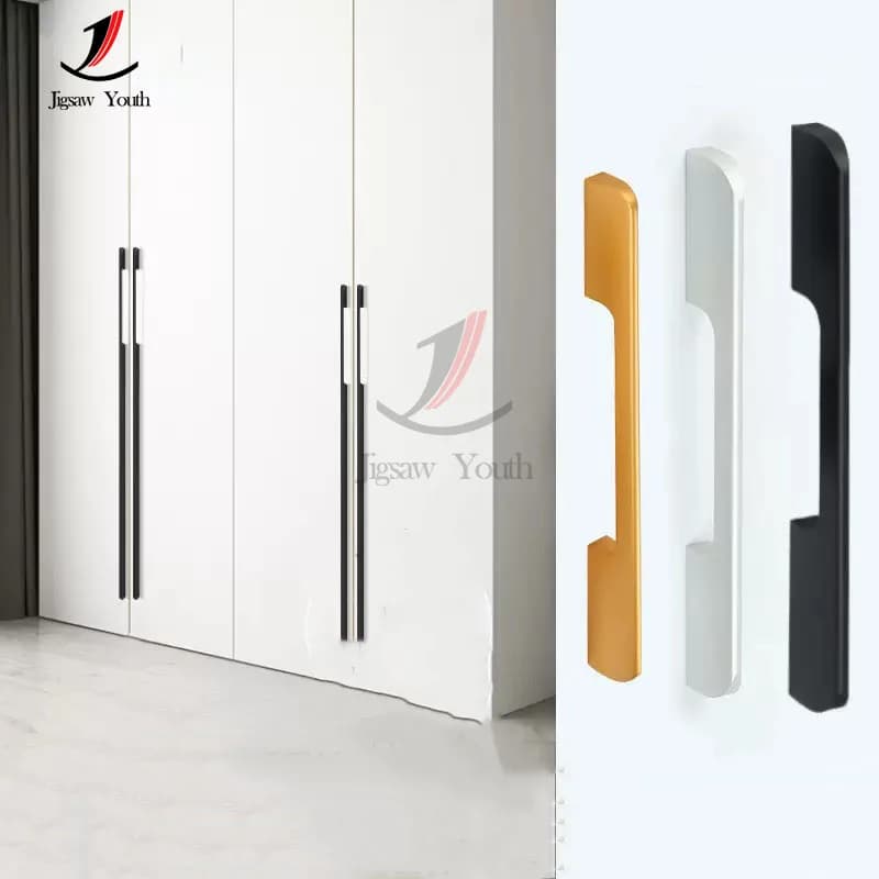 Maniglia in alluminio da 115 mm-500 mm Maniglia per cassetto Maniglia per porta dell'armadio Maniglia per mobili Maniglia per armadio per cassetti Maniglia per armadio
