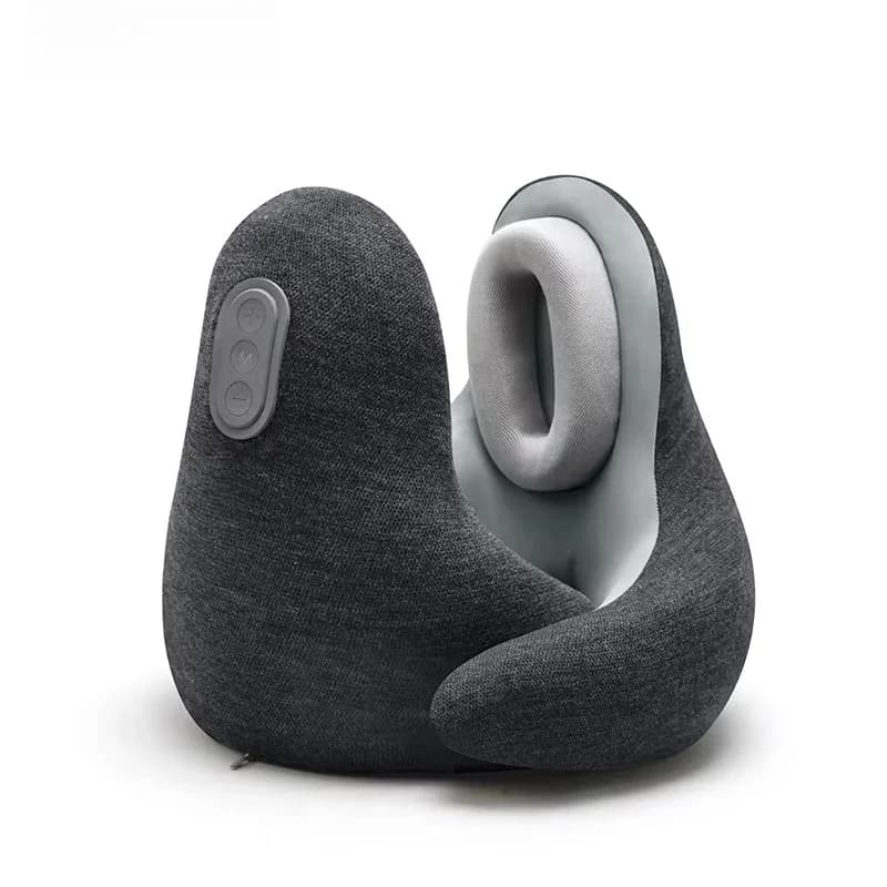 Nuovo cuscino da viaggio cervicale confortevole a forma di U, in memory foam, per auto e ufficio, con riduzione del rumore.