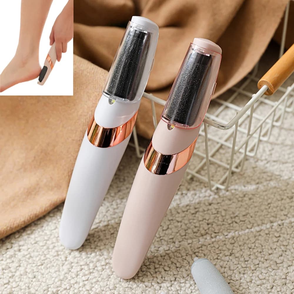 Lima elettrica professionale per calli e pelle secca - Strumento per la cura dei piedi con 2 testine leviganti per l'igiene personale e la bellezza