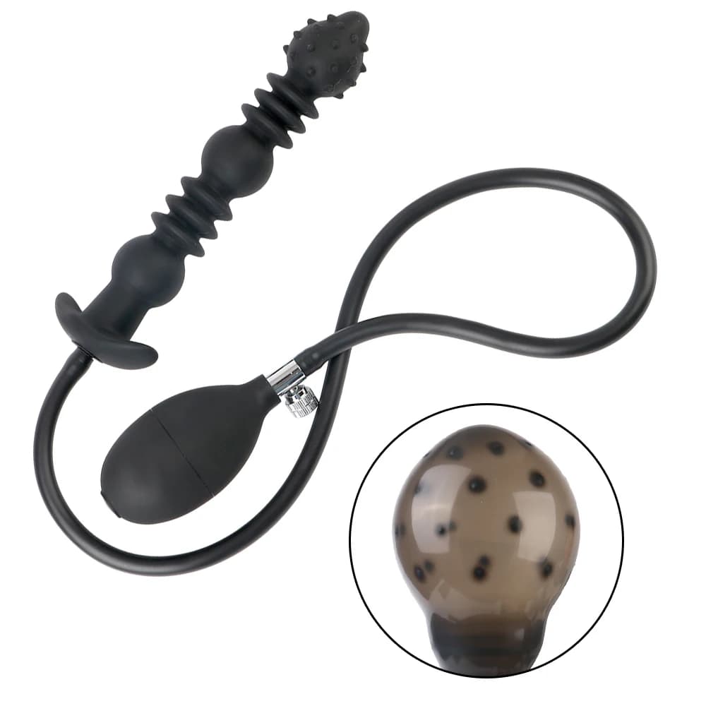 18-52 centimetri Gonfiabile Anal Plug Per Le Donne Dilatatore Vaginale Spikes Ano Perline Uomini Butt Espansore Grandi Dildo Masturbatore Femminile Giocattolo Del Sesso