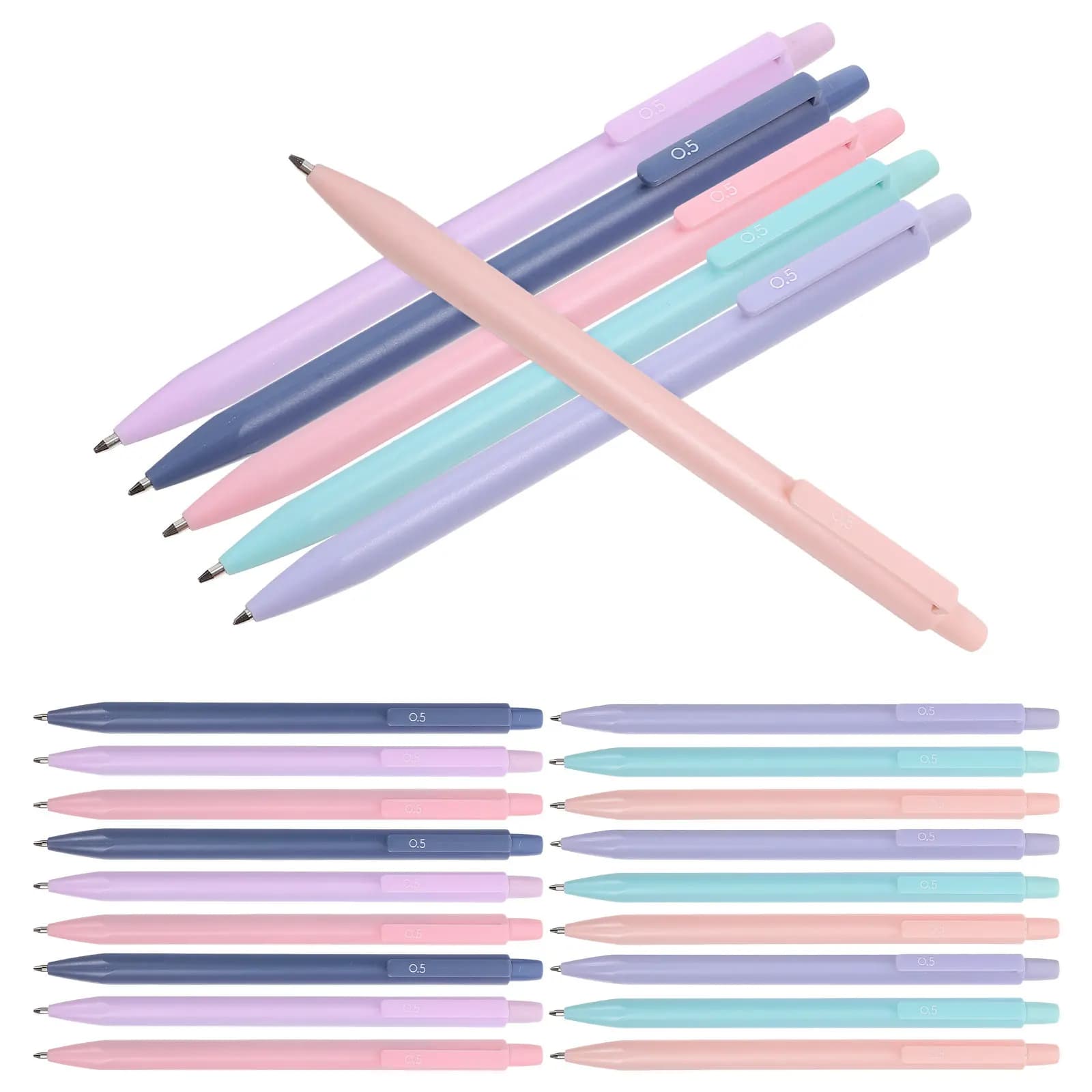 30Pcs Mechanical Pencil Set Desktop-Stable Non-Roll Design Comfortable Grip for Students School Office Stationery