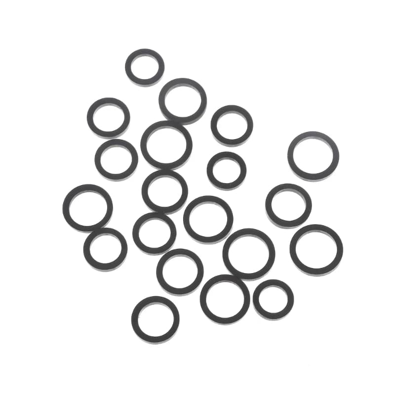 20PCS anello di gomma della puleggia folle del ciclo della cinghia della ruota inattiva mista per il lettore Audio-Stereo del registratore del nastro della piattaforma della cassetta