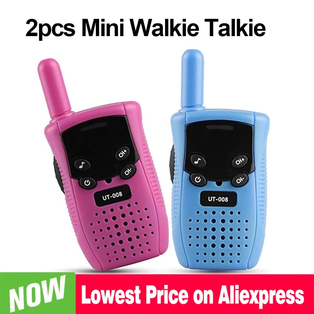 Nuovo Mini Walkie Talkie Per Bambini Ricetrasmettitore Palmare A Lungo Raggio Walkie-Talkie Portatile Per Bambini Radio Bidirezionale Ragazzo Ragazza Regali Di Compleanno
