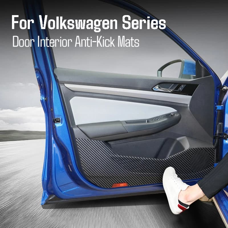 Auto Porta Anti-calcio Zerbino A Prova di Sporco Pad Trim Per VW Tiguan Golf 8 T-ROC Touareg Sagitar Santana Teramont Lavida Magotan Lamando