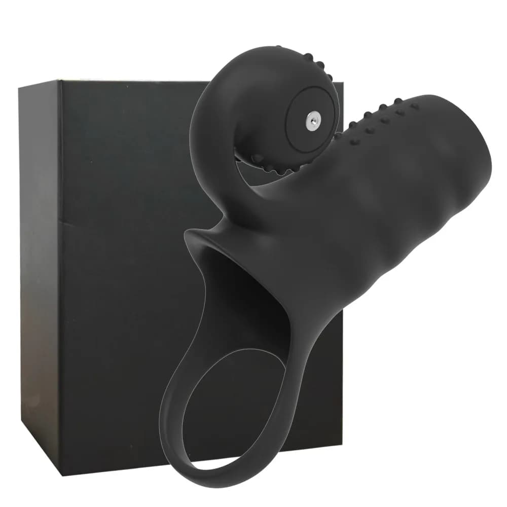 Penis Sleeve Vibrator For Men Cock Ring G Spot Stimulation Delay Time Prostate Massager Extender Adult Sex Toys for Men Women