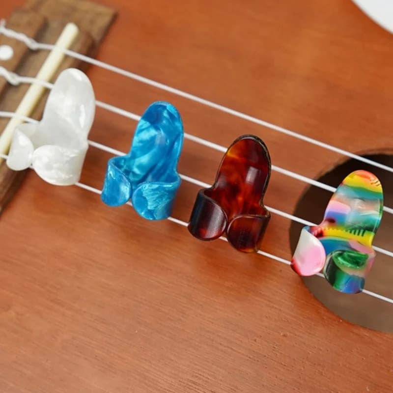 12 pezzi plettri per chitarra plettri per sostituzione plettri piatti per chitarra plettro per dito mandolino banjo plettri