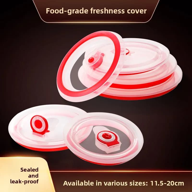 Food ade Coperchio in silicone Fre Kee Coperchio per ciotola Microonde Se Coperchio in plastica Accessorio universale per scatola da pranzo ape rotonda