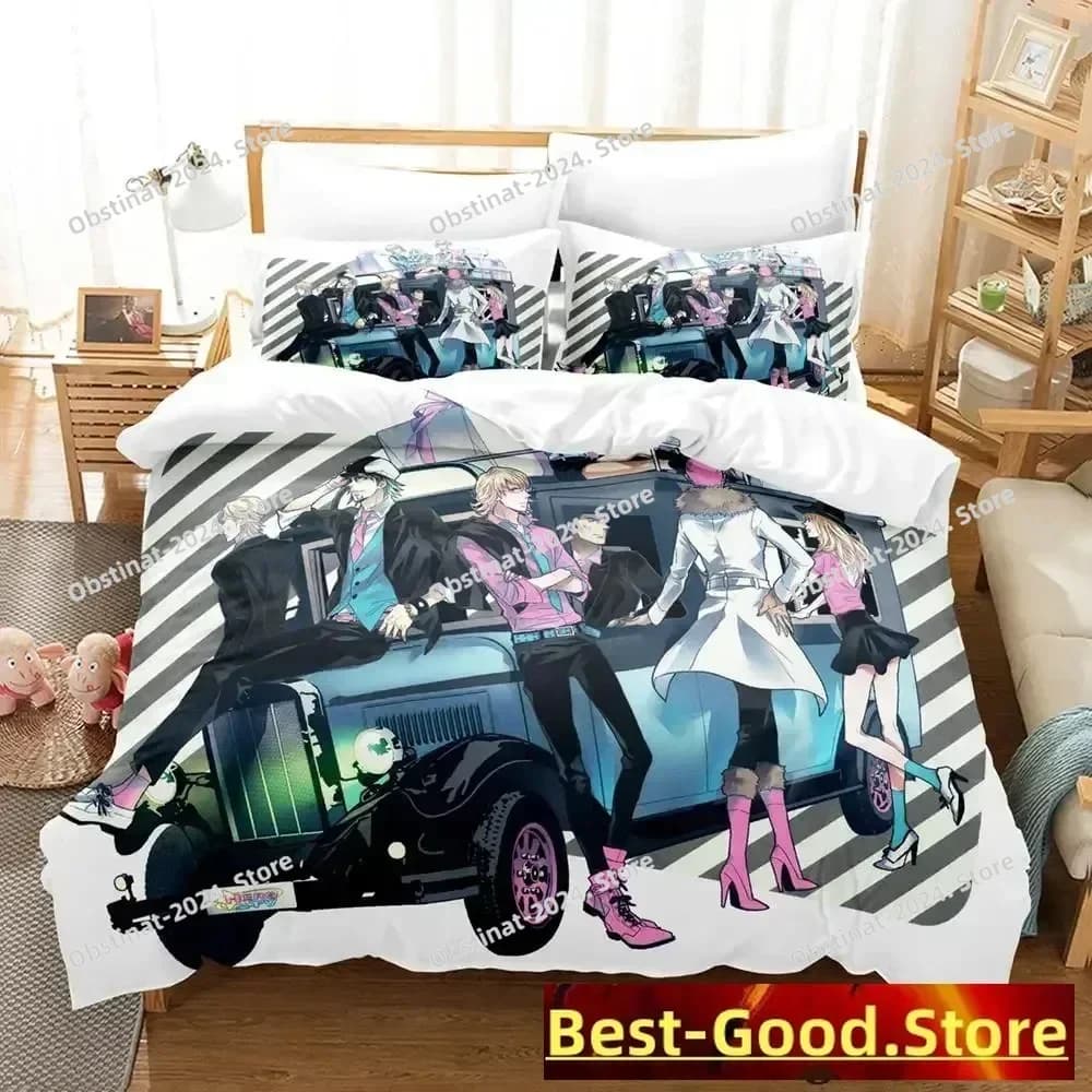 2023 Tiger & Bunny Bed linen set Print with pillowcase Cover Soft single double Queen Super King Size Bedroom for Adult Children
