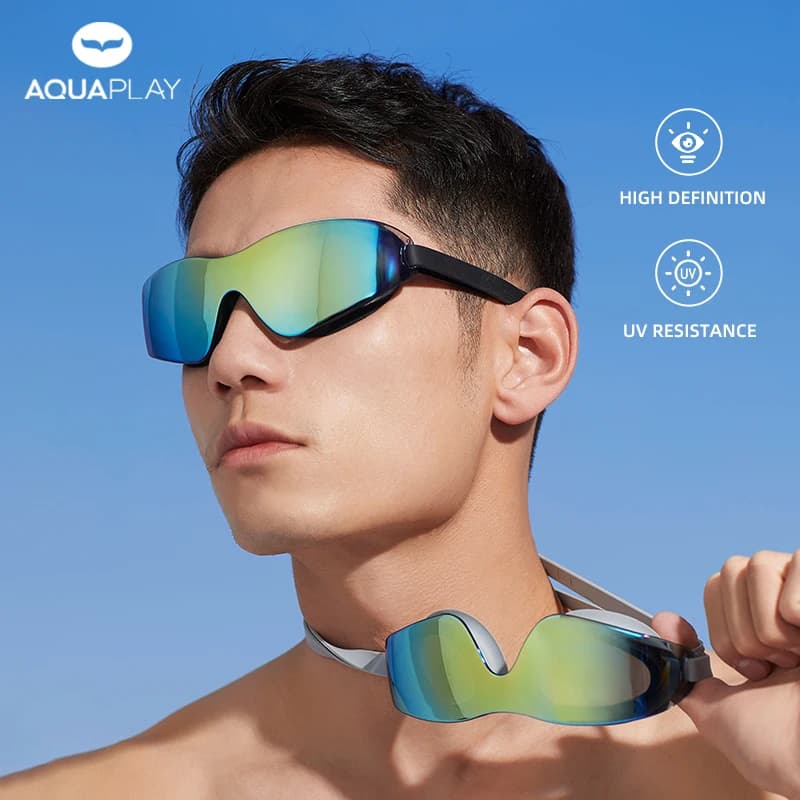 Aquaplay Adult Swimwear Waterproof Silicone Anti-Staining Lens High-Definition Diving Occhialini Professional