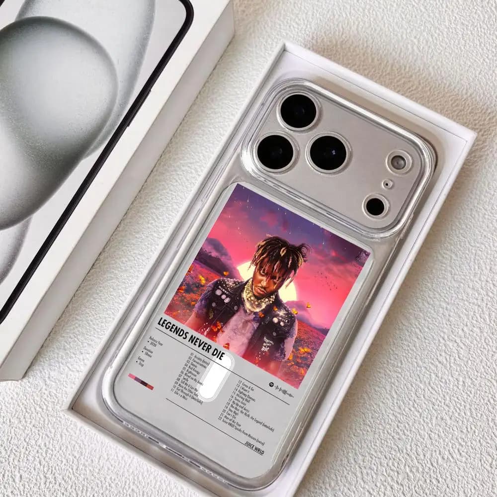 J-Juice WRLD Singer Album Phone Case for iPhone 17 16 15 14 13 12 11 Pro Max Plus Clear Magnetic Shockproof Scratch-Resistant