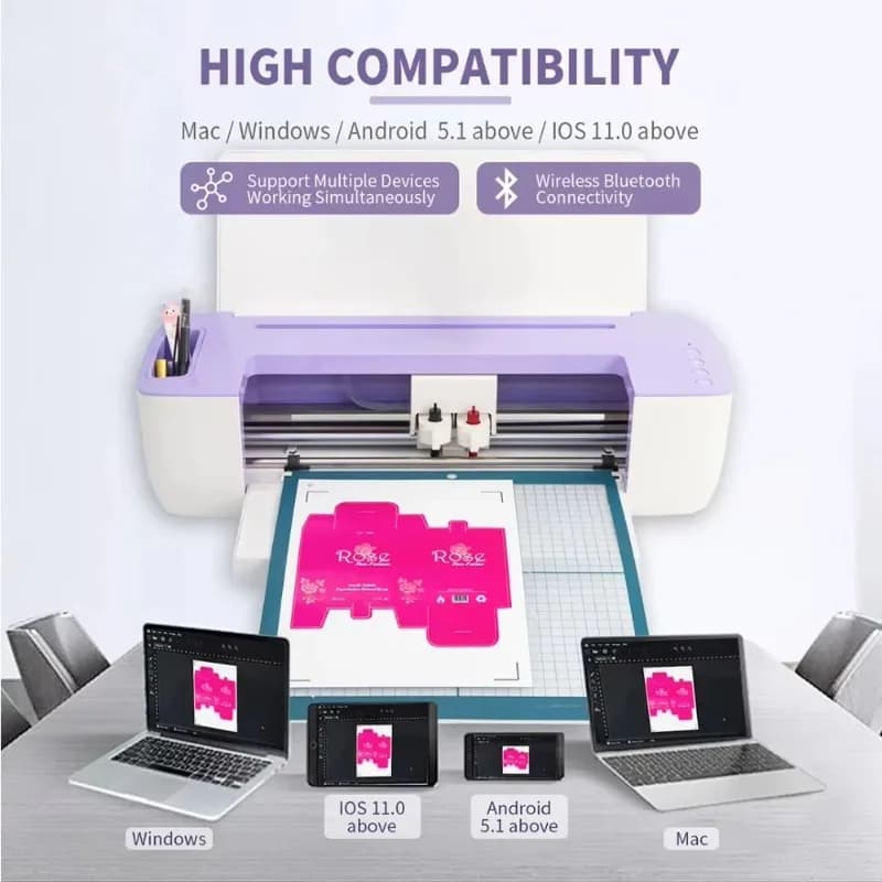 Plotter da taglio grafico Taglierina e macchina da taglio Software stampante per vinile Plotter da taglio AP-SMART 330mm
