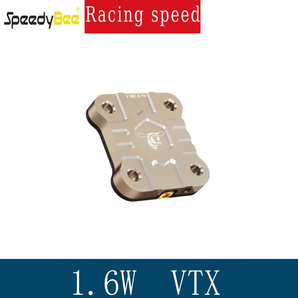 SpeedyBee TX ULTRA TX1600 5.8GHz 48CH 1.6W FPV VTX Dissipatore di calore ad alta efficienza 2-6S LIPO 20X20mm per droni FPV a lungo raggio