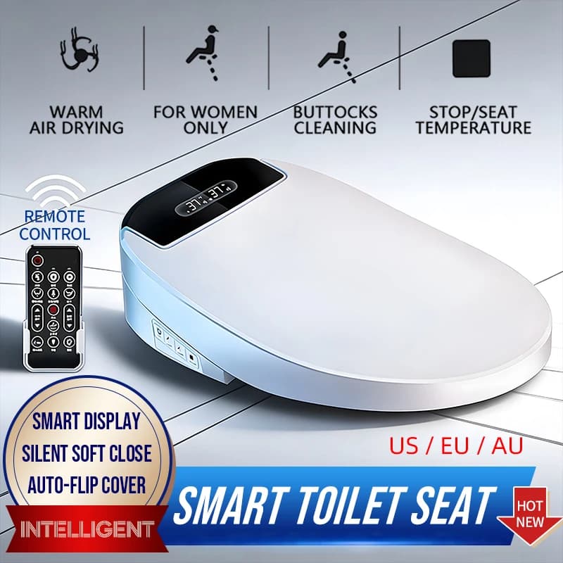 Telecomando per WC Display intelligente per riscaldamento istantaneo Sedili per WC Copertura ribaltabile automatica Regolazione della temperatura e della pressione dell'acqua