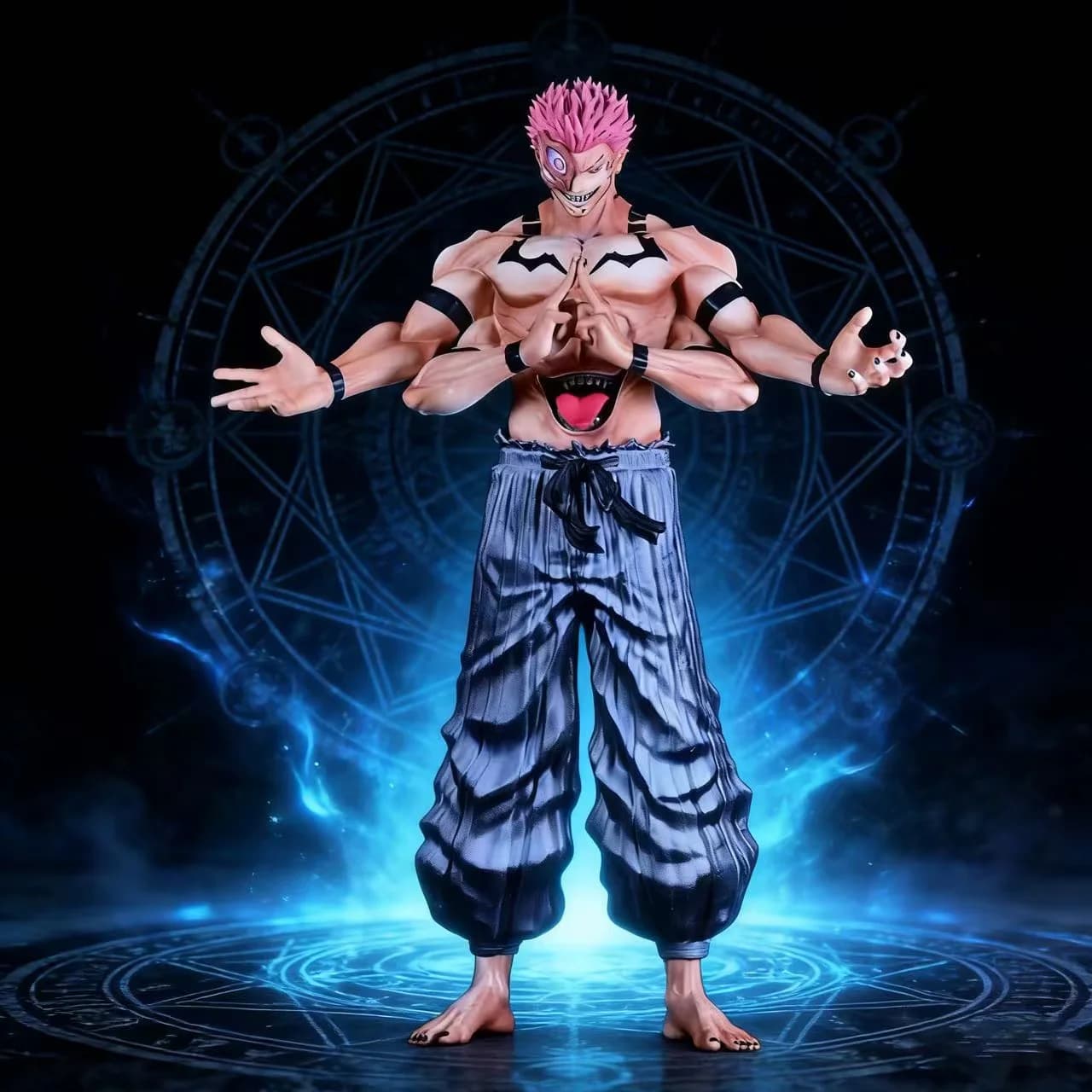 32 cm/12.6 pollici Anime Jujutsu Kaisen Figure Ryomen Sukuna Action Figure Collezione in PVC Statua Modello Ornamento Bambola Giocattoli per I Regali