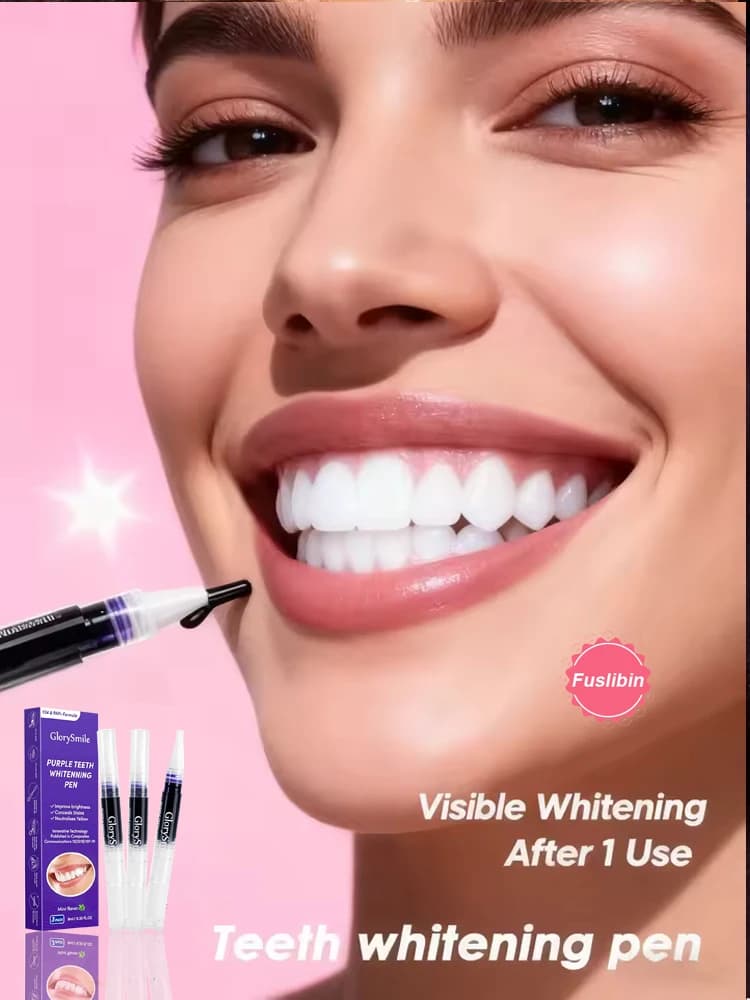 No sensitivity, all brightness: instant whitening purple pen for stains and radiant smile