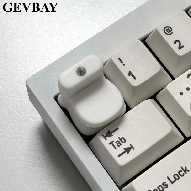 Creative Toilet Shaped Keycap Cross Axis Structure Funny Prank Gift Decor For MX Mechanical Keyboard