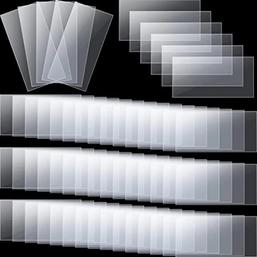 2000 Pezzi Etichette Trasparenti in Plastica, Porta Prezzi per Scaffali, Etichette per Contenitori e Cestini, Etichette Trasparenti per Scatole e Cestini