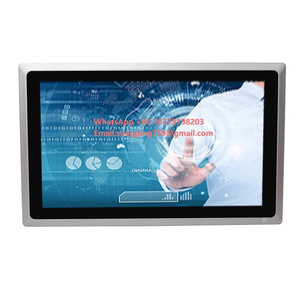 Industrial Computer with 15-inch Touch Screen Panel, I5 8250U, High Brightness, 4GB RAM, 512GB SSD