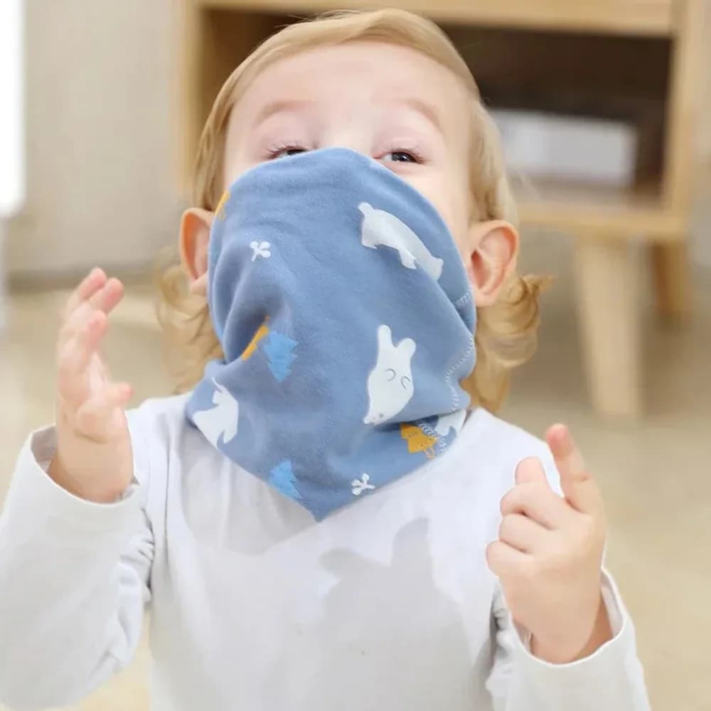Sciarpa per bambini primavera autunno Sciarpa per bambini in cotone per bambini Ragazzi Ragazze O Ring Sciarpa Colletto per bambini Sciarpa per collo per bambini Fazzoletto da collo
