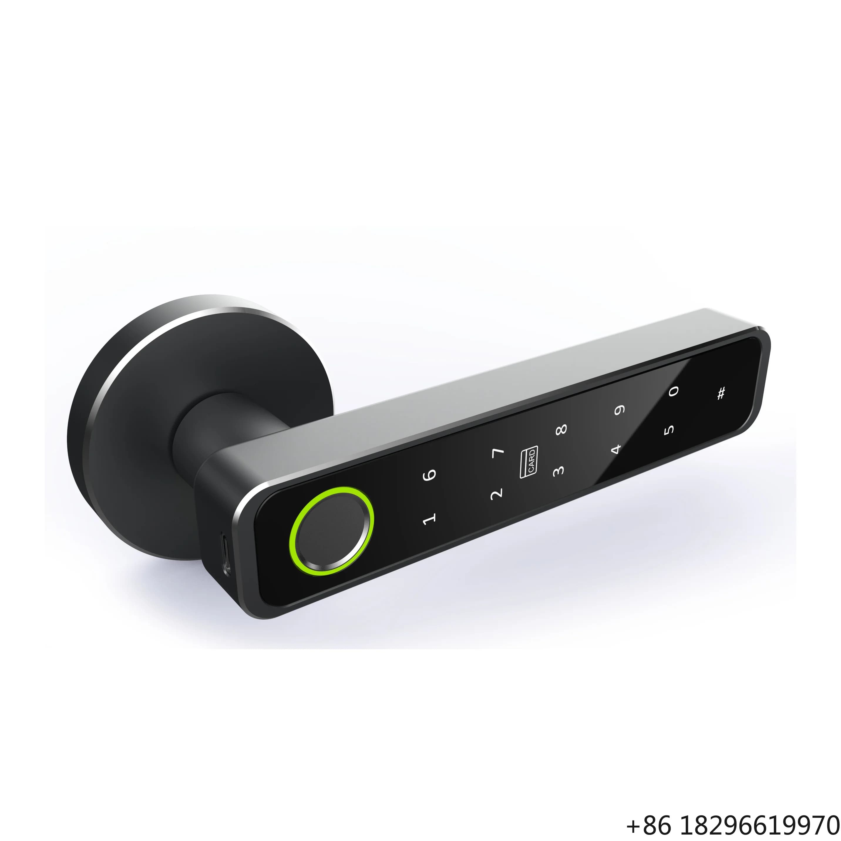 KK Fingerprint Smart Door Lock with Key Code Card Password Features for Security Door for Bedroom or Office Home Use