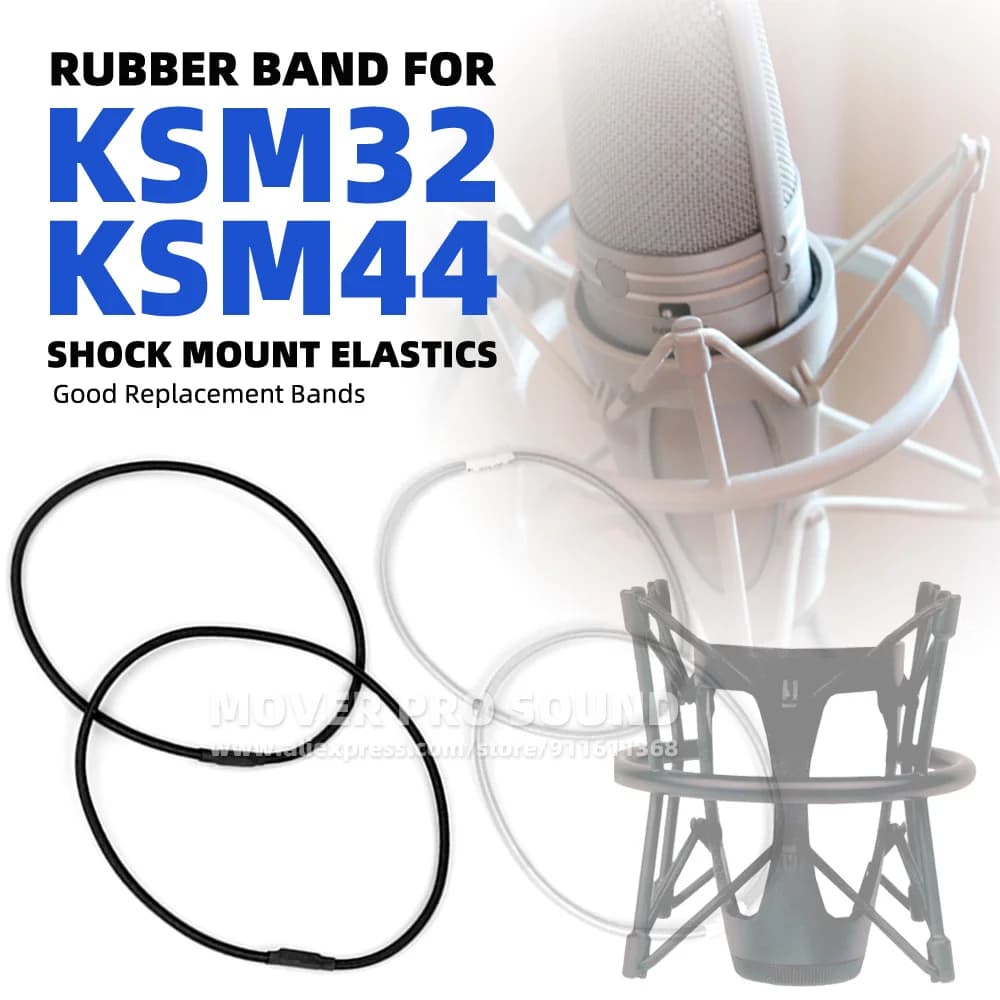 Per SHUER KSM44A KSM32 KSM 44 32 KSM44 A32SM A44ASM Microfono Supporto Cinghia Cavo Linea Elastico Mic Shock Mount Elastico Stringa