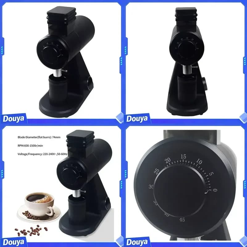 XEOLEO Industrial Coffee Bean Mill Flat Burr Electric Adjustable Thickness Coffee Grinder Automatic Coffee Grinder