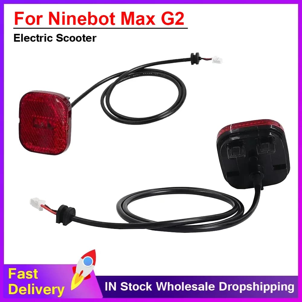 Waterproof LED Taillight for Ninebot Max G2 Electric Scooter Rear Fender Brake Light Safety Stoplight Replacement Part