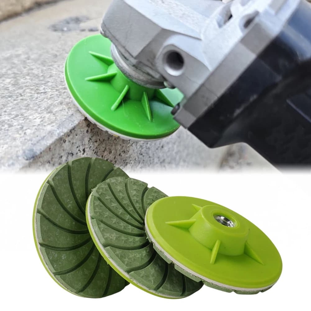 Disco lucidante integrato da 3 pollici per piastrelle in ceramica, disco lucidante per bordi di piastrelle, pietra, metallo, vetro, disco abrasivo per smerigliatrice angolare