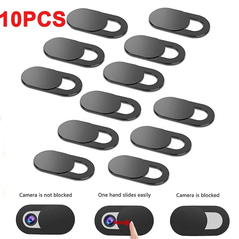 1-10PCS WebCam Cover Magnete Slider Universal Plastic Antispy Photo Camera Cover For Computer Laptop iPad PC Macbook Privacy Adhesive