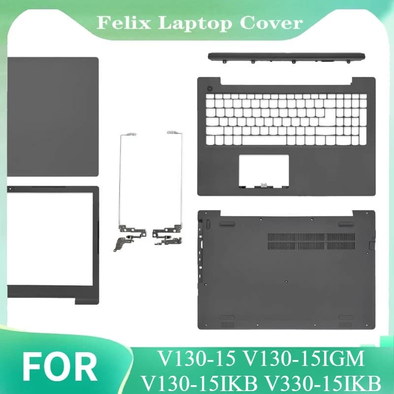 Per V130-15 V130-15IGM V130-15IKB V330-15IKB Nuovo LCD Della Copertura Posteriore LCD Cerniere Lunetta Anteriore Superiore Top Palmrest Copertura Fondo caso